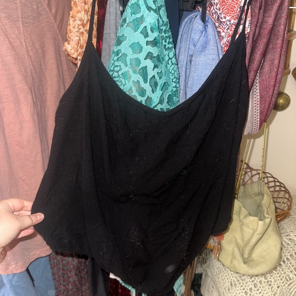 Free People Black bodysuit